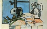Nature morte aucrâne, pichet et poireau, Picasso